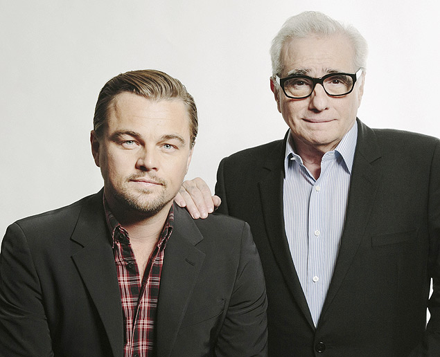 O ator Leonardo DiCaprio e o diretor Martin Scorsese, em Nova York 