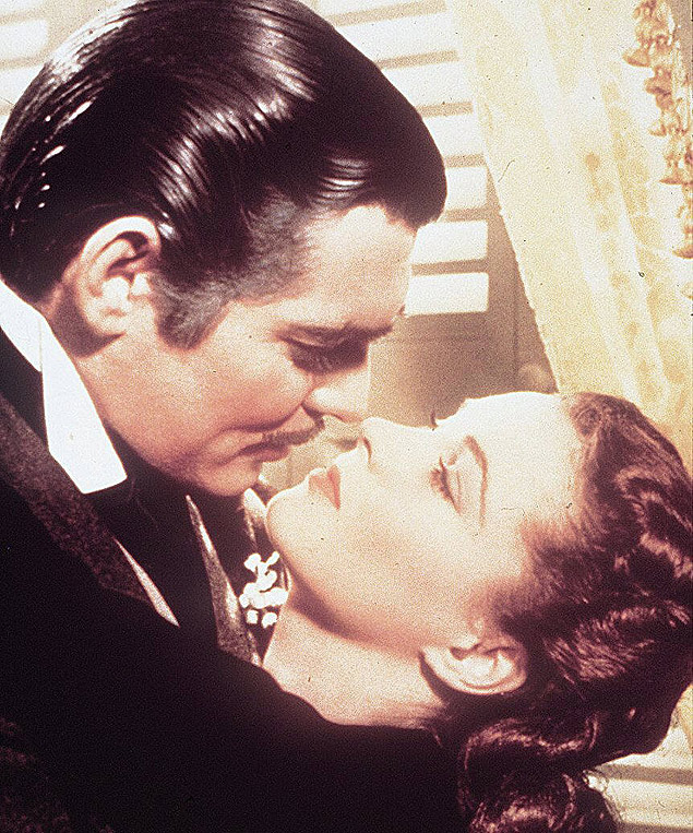 Clark Gable e Vivien Leigh em cena do filme 'E o Vento Levou', de Victor Fleming 