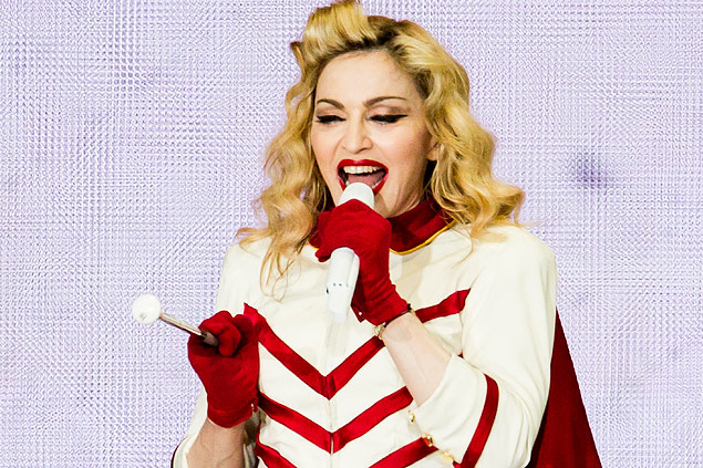 Madonna durante show em So Paulo, em dezembro de 2012