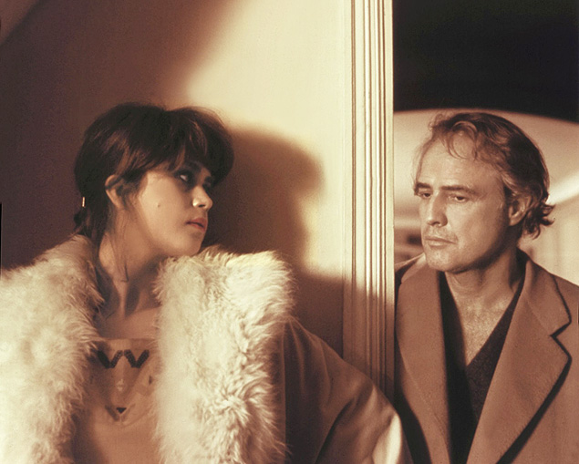 Maria Schneider e Marlon Brando em cena de 'ltimo Tango em Paris'