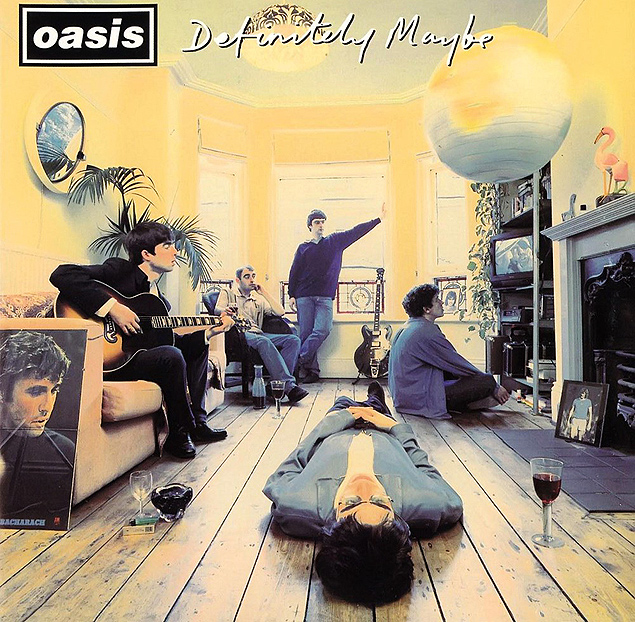 Capa do disco 'Definitely Maybe', do Oasis, lanado em 1994