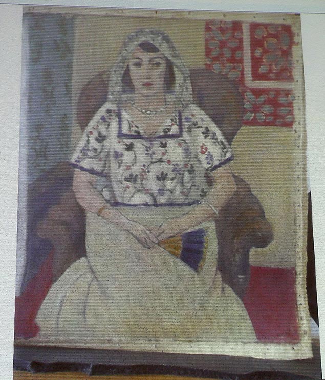 Obra 'Femme Assise', do pintor francs Henri Matisse, um dos quadros escondidos por anos por Cornelius Gurlitt