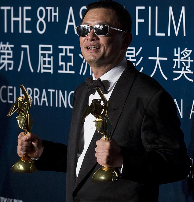 O diretor Wong Kar-Wai aps ganhar prmio por 'O Grande Mestre' em 2014