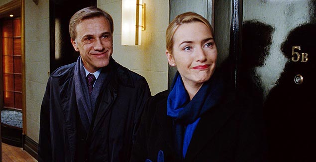Casal interpretado por Christoph Waltz e Kate Winslet visita pais de colega do filho