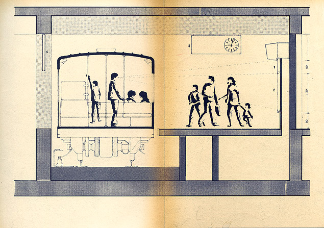 ESTILO O livro "Design Total", que a Cosac Naify lana em maio, analisa cinco projetos do escritrio de arquitetura Cauduro Martino que moldaram So Paulo; entre eles, a identidade visual original do metr (foto)