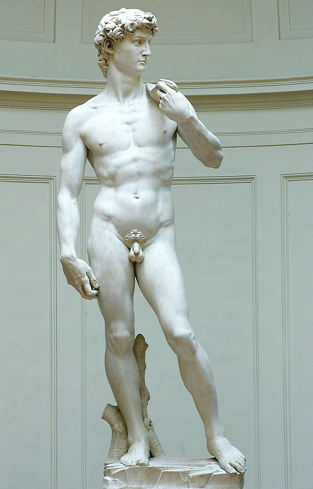 Esttua de Davi feita por Michelangelo, um dos maiores smbolos do Renascentismo 