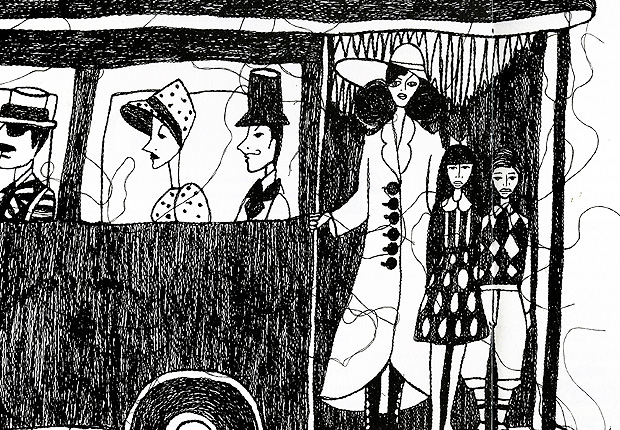 Ilustraes do estilista Ronaldo Fraga para a nova edio de 'Mary Poppins