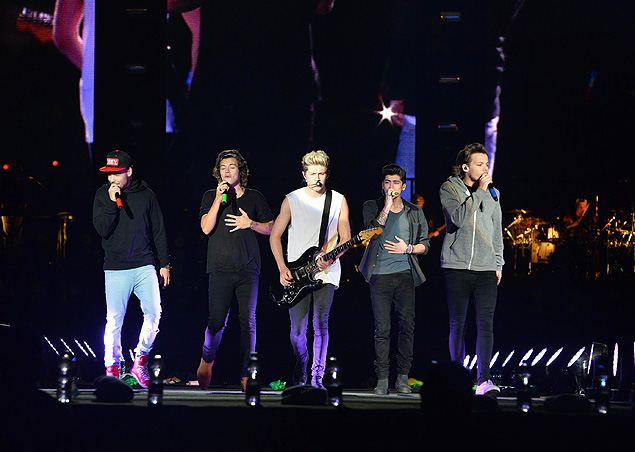 A banda inglesa One Direction agita o pblico jovem em sua apresentao no Rio de Janeiro