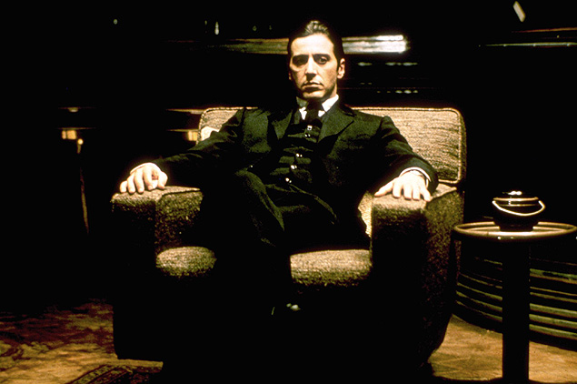 O ator americano Al Pacino em cena do filme 'O Poderoso Chefo 2