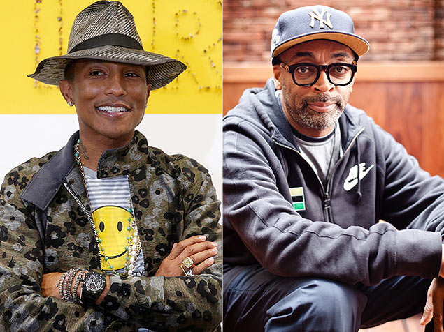 O cantor Pharrell Williams e o diretor Spike Lee