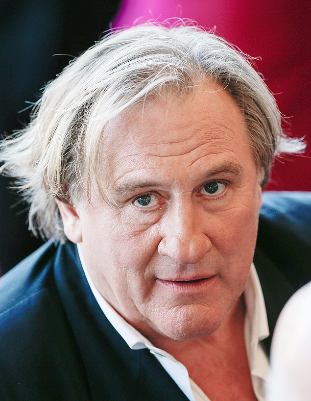 O ator Gerard Depardieu no Festival de Cannes em 2014