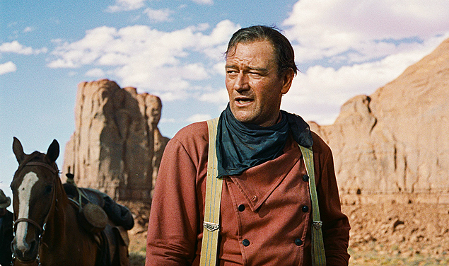 John Wayne em 'Rastros de dio', faroeste de 1956 dirigido por John Ford