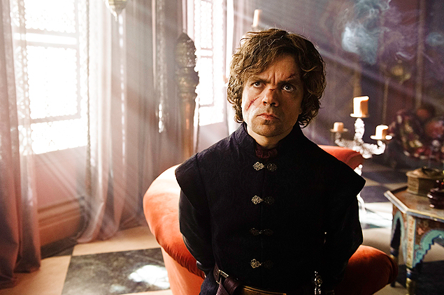 Ator Peter Dinklage interpreta Tyrion Lannister em cena da srie da HBO 'Game of Thrones'