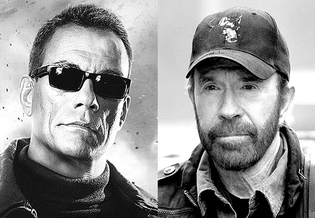 Jean-Claude Van Damme e Chuck Norris so referncias de seus pases em filmes de ao