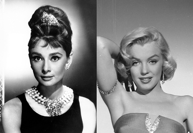 Contemporneas, Audrey Hepburn e Marilyn Monroe foram sex symbols nos tempos ureos do cinema