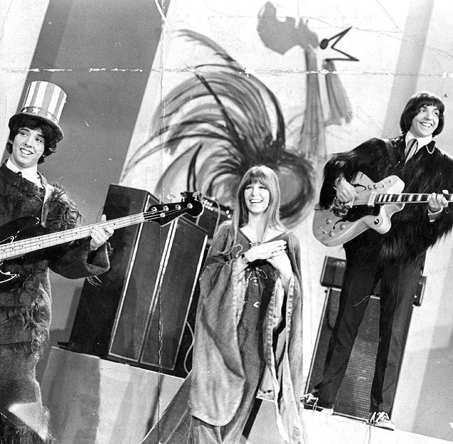 Banda brasileira de rock Os Mutantes, em imagem de arquivo de 1968