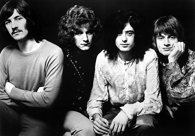 Banda de rock Led Zeppelin em 1969