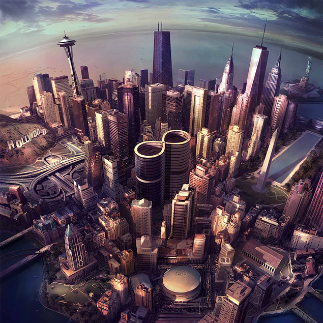 Uma das capas de 'Sonic Highways', novo disco de estúdio do Foo Fighters