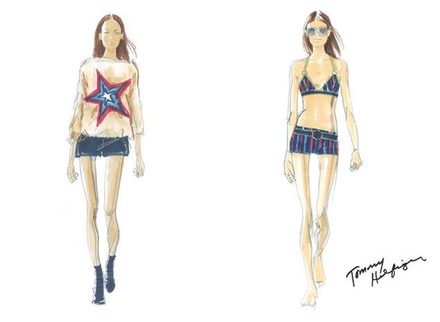 Looks de vero 2015 de Tommy Hilfiger, que desfila coleo inspiradas nas garotas de festivais musicais