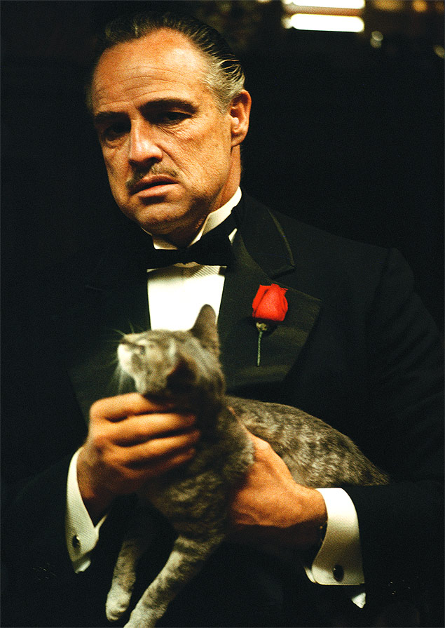 Marlon Brando como Dom Corleone em "O Poderoso Chefo"