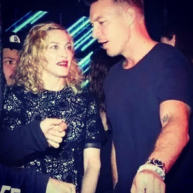 Foto de Madonna e do produtor Diplo, publicada no Instagram da cantora