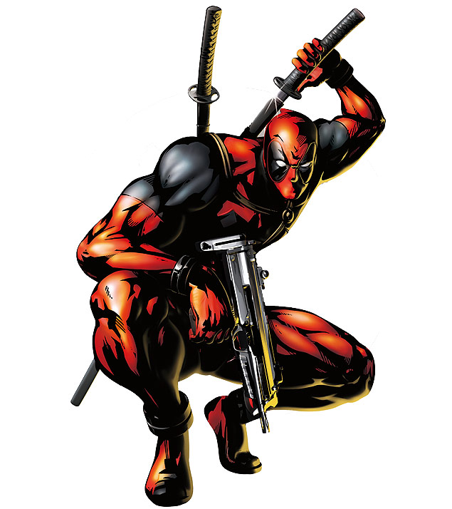 O personagem de quadrinhos Deadpool, que ter seu filme prprio em 2016