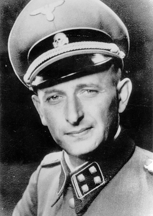 Adolf Eichmann, tenente-coronel da SS, durante o regime nazista na Alemanha