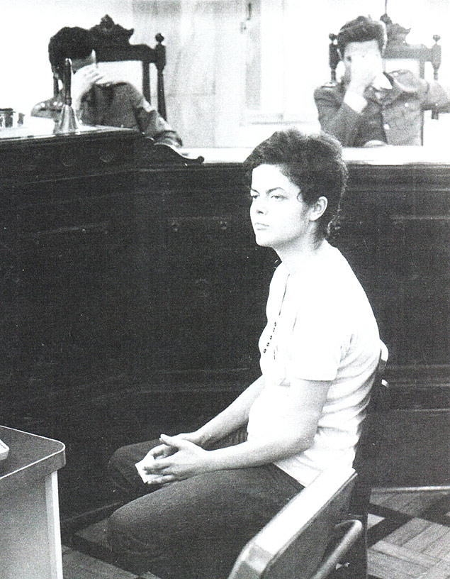 Dilma Rousseff em interrogatrio na Auditoria Militar do Rio de Janeiro (RJ), no dia 17 de novembro de 1970