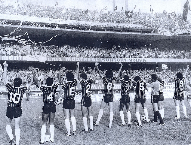 Jogadores do Corinthians no incio dos anos 1980