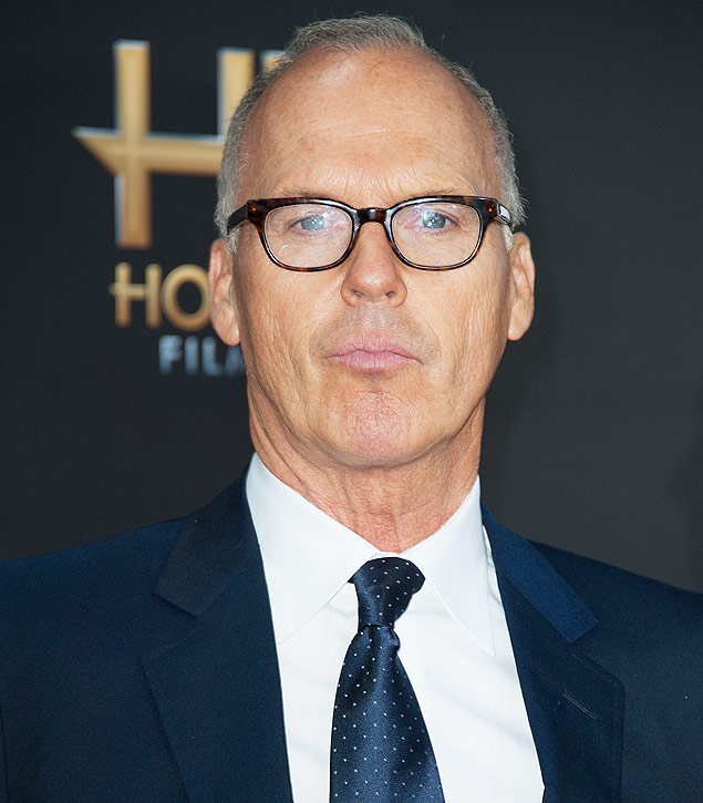 O ator Michael Keaton que estrela "Birdman or the Unexpected Virtue of Ignorance"
