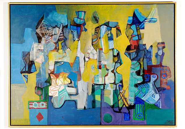 'Guaratiba', tela de 1989 de Roberto Burle Marx, agora em mostra na Pinacoteca do Estado