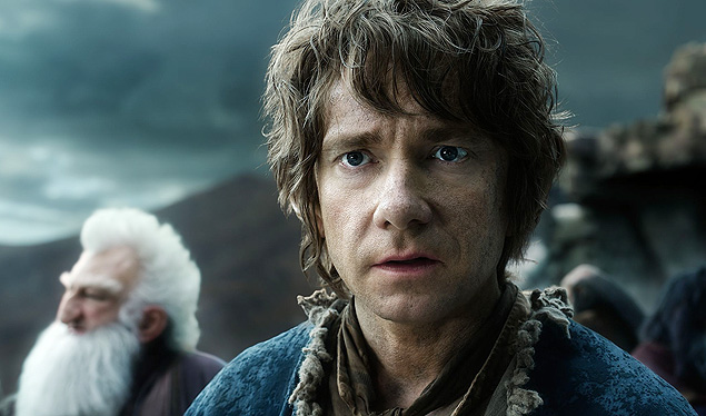 Martin Freeman em cena de 'O Hobbit: A Batalha dos Cinco Exrcitos