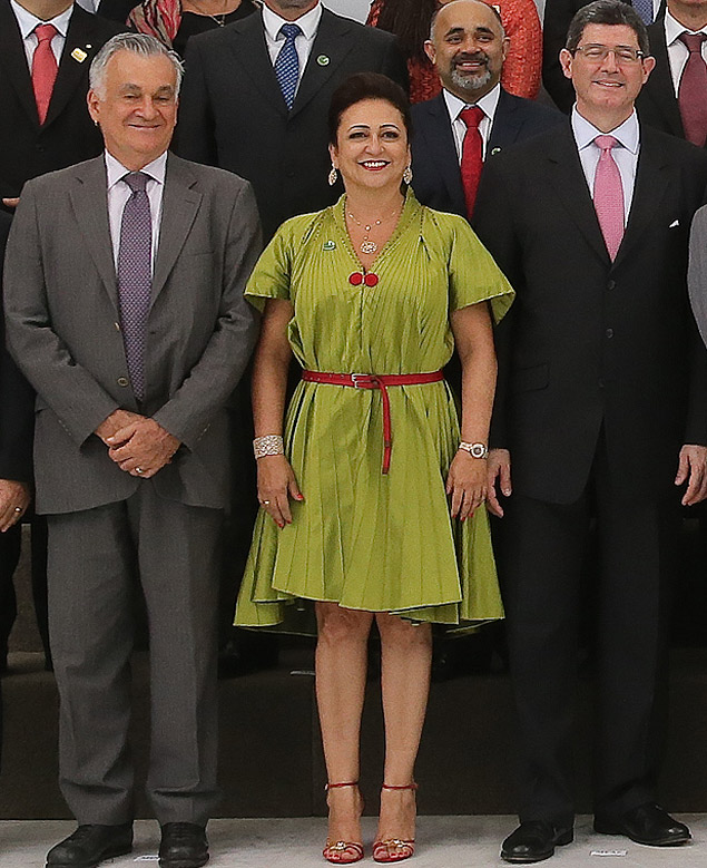 Ktia Abreu, a nova ministra da Agricultura, na posse