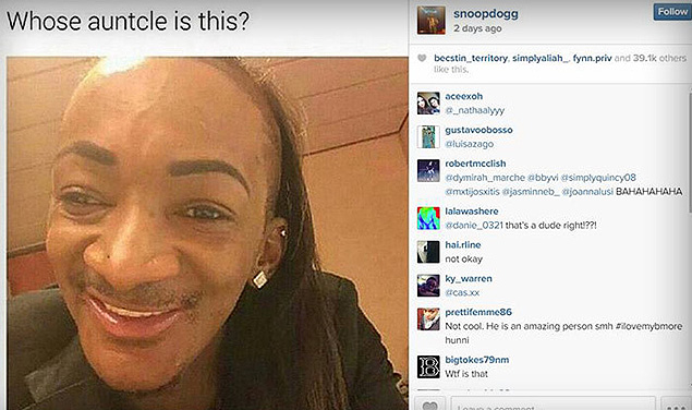 Polmica no Instagram do Snoop Dogg