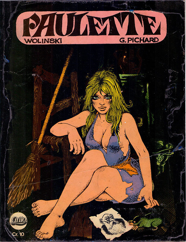 Capa da revista brasileira da personagem 'Paulette', feita pelo cartunista francs Georges Wolinski nos anos 1970 
