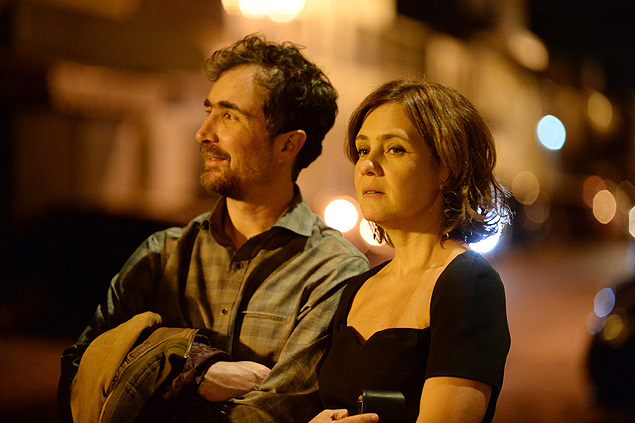 Joo Miguel e Adriana Esteves em cena de 'Felizes para Sempre?', srie de Euclydes Marinho, na Globo