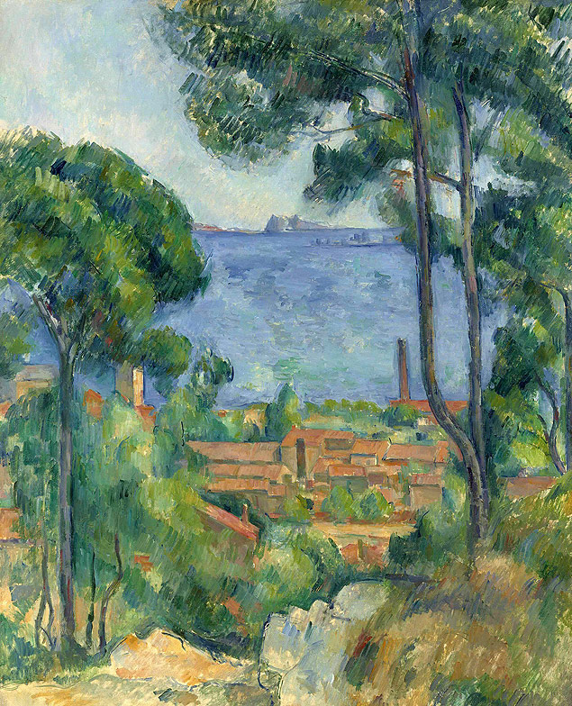 Obra de Paul Czanne 'Vue sur L'Estaque et Le Chteau d'If'