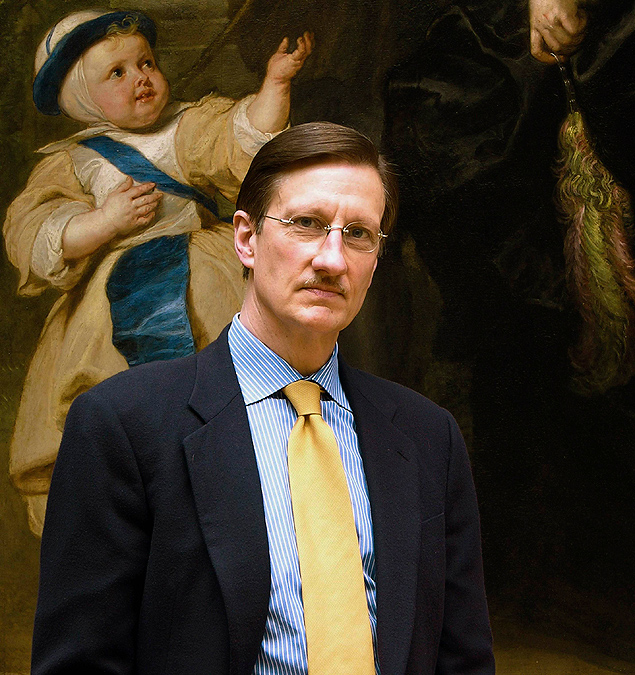 Curator Walter Liedtke em frente ao Metropolitan Museum of Art&#146;s, em 2007