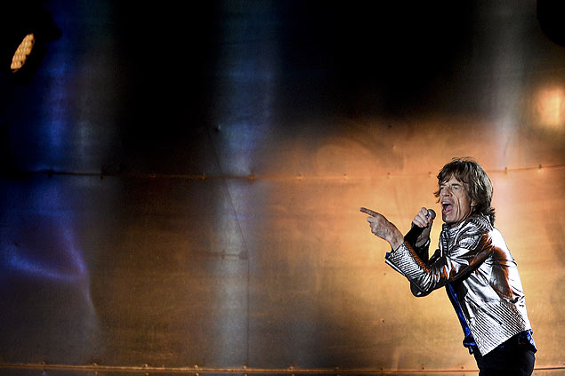 Mick Jagger em show do Rolling Stones no Rock in Rio Lisboa, em 2014