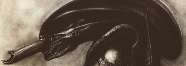 Rascunho do alien por H. R. Giger