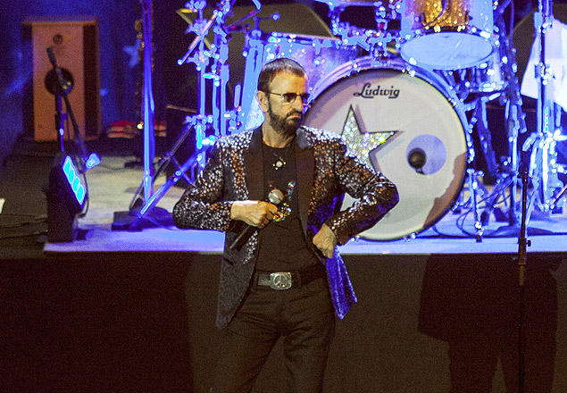 O ex-beatle Ringo Starr se apresenta no HSBC Brasil, zona sul da capital, em fevereiro