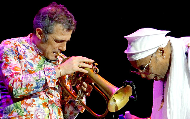 O trompetista Paolo Fres e Omar Sosa no Equador Jazz Festival