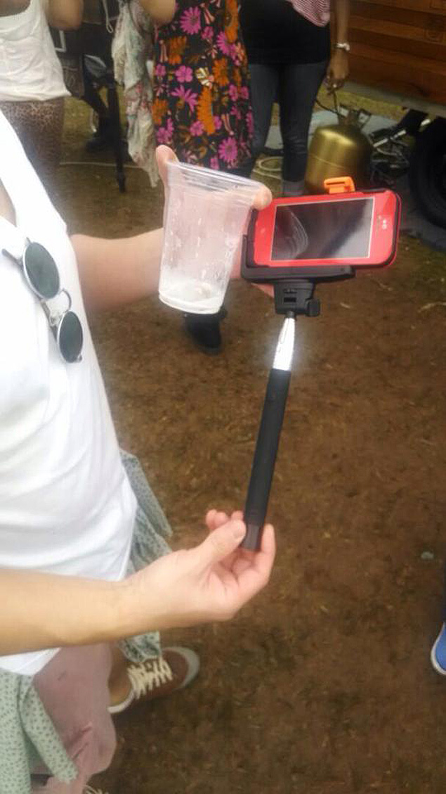 Frequentador leva pau de selfie ao Lollapalooza