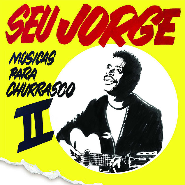Capa do disco "Msicas para Churrasco - volume 2", de Seu Jorge, criao do artista plstico Vik Muniz