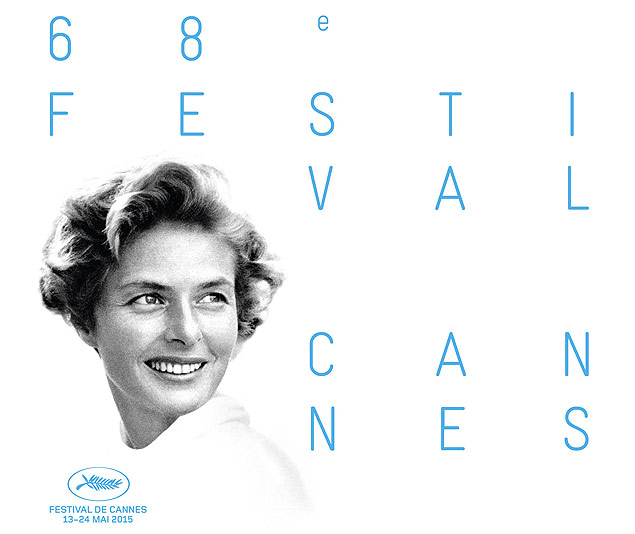 Poster oficial do 68 Festival de Cannes, que homenagear a atriz Ingrid Bergman 