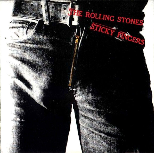 Capa do lbum "Sticky Fingers", lanado pelos Rolling Stones em 1971