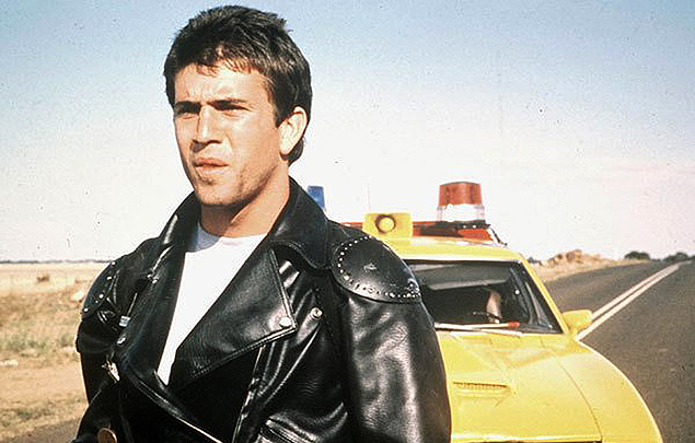 O ator Mel Gibson em cena do filme "Mad Max" (1979), dirigido por George Miller