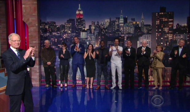 Letterman e os dez convidados no 