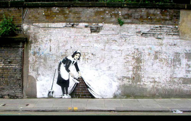 Maid in London', de Banksy