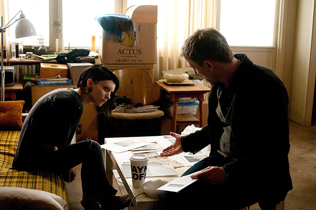 Daniel Craig e Rooney Mara em cena do filme "Os Homens que No Amavam as Mulheres" (2011)
